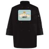 Ten Pearl Button Black Chef Coat Thumbnail