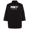 Ten Pearl Button Black Chef Coat Thumbnail